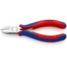 Knipex Side Cutter With Bevel, Jaw Width 11mm, Overall Length 130mm, Jaw Length 18mm, Model 77 02 130