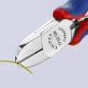Knipex Side Cutter With Bevel, Jaw Width 11mm, Overall Length 130mm, Jaw Length 18mm, Model 77 02 130