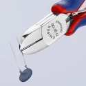 Knipex Side Cutter With Bevel, Jaw Width 11mm, Overall Length 130mm, Jaw Length 18mm, Model 77 02 130