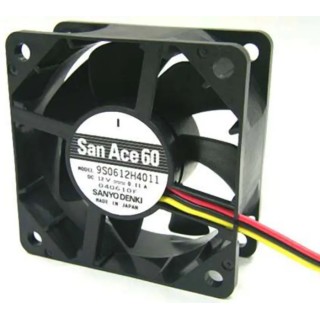 Sanyo Denki San Ace 9S Series Axial Fan 12V DC 2.4W 44m³/h 5000rpm 60mm x 60mm x 25mm 9S0612S4011