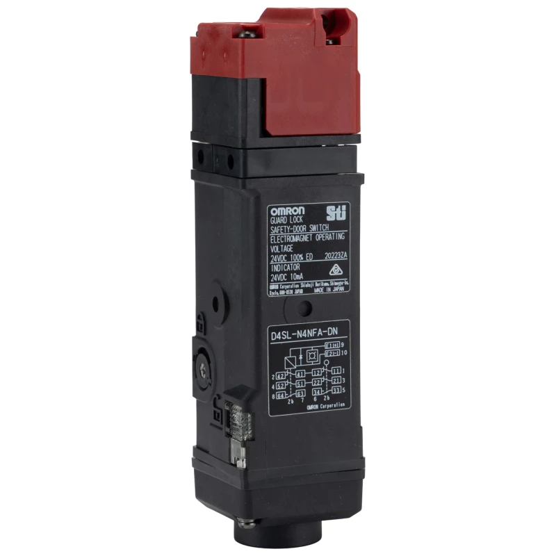 Omron D4SL-N Series Solenoid Interlock Switch 24V DC Power to Unlock IP67 Plastic Housing 