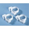HellermannTyton Polyacetal Hex Screw Hose Clip 6mm Width, 13.7mm to 15.3mm ID 191-10089 SNP8(E)-POM-NA