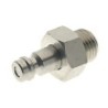 RS PRO Brass Coupler Nipple 1/8 in Male ISO 228 Class A Thread Nickel Plated Brass Italy 187-8824