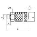 RS PRO Brass Quick Air Coupling M5 Female BSP Nickel Plated Brass Pneumatic Connector 12 bar 187-8860