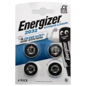 Energizer CR2032 Lithium Manganese Dioxide 3V Button Battery 20mm Diameter, 235mAh 4 Pack CR2032