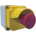 Lovato Electric Twist Release Emergency Stop Push Button Surface Mount 21mm Cutout NC Contact IP67 IP66 LPZM1B5P01