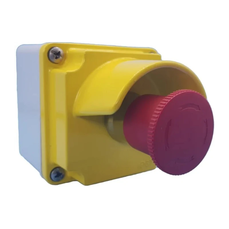 Lovato Electric Twist Release Emergency Stop Push Button Surface Mount 21mm Cutout NC Contact IP67 IP66 LPZM1B5P01