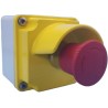 Lovato Electric Twist Release Emergency Stop Push Button Surface Mount 21mm Cutout NC Contact IP67 IP66 LPZM1B5P01