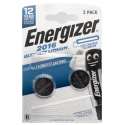 Energizer CR2016 Lithium Manganese Dioxide Button Battery 3 V, 20 mm Diameter, 2 Pack CR2016