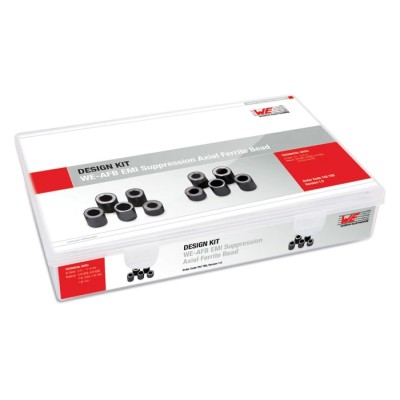 Wurth Elektronik EMI Filter Kit WE-AFB Series 18 Piece High Temperature NiZn Ferrite Core Suppression Filters 742700