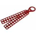 RS PRO Red Steel Universal Lockout Hasp 24 Locks Capacity Shackle 11 mm 862-5168