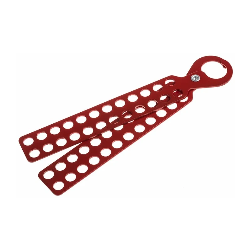 RS PRO Red Steel Universal Lockout Hasp 24 Locks Capacity Shackle 11 mm 862-5168