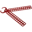 RS PRO Red Steel Universal Lockout Hasp 24 Locks Capacity Shackle 11 mm 862-5168