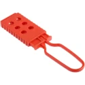 RS PRO Red 6-Lock Nylon Lockout Electrical Hasp 9.5 mm Shackle Diameter 80 mm Length 862-5161
