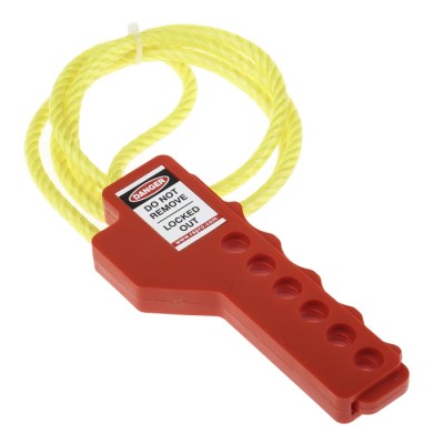Spectrum Industrial RS PRO Black Yellow 6-Lock Lockout ABS Polyvinyl Chloride Nylon Squeezer Multi-Purpose Cable 862-5196