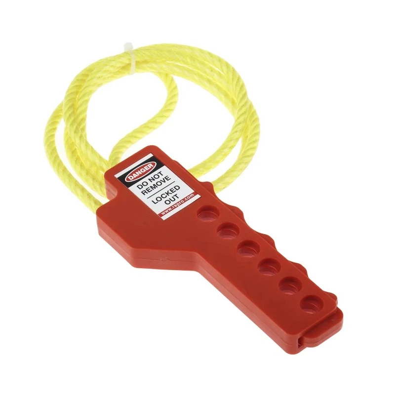 Spectrum Industrial RS PRO Black Yellow 6-Lock Lockout ABS Polyvinyl Chloride Nylon Squeezer Multi-Purpose Cable 862-5196