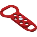 RS PRO Red Steel Lockout Hasp 6-Lock Capacity 9 mm Shackle Diameter 862-5152