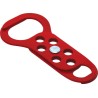 RS PRO Red Steel Lockout Hasp 6-Lock Capacity 9 mm Shackle Diameter 862-5152