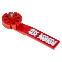 RS Pro Red 6-Lock Lockout Stainless Steel Polypropylene Economy Multi-Purpose Cable Lockout 8.25mm 862-5199