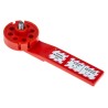 RS Pro Red 6-Lock Lockout Stainless Steel Polypropylene Economy Multi-Purpose Cable Lockout 8.25mm 862-5199