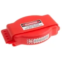 RS PRO Red 4-Lock Lockout Polypropylene Adjustable Gate Valve Lockout, 8.25 mm 862-5177