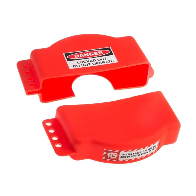 RS PRO Red 4-Lock Lockout Polypropylene Adjustable Gate Valve Lockout, 8.25 mm 862-5177