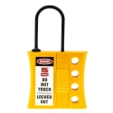 RS PRO Yellow Black 4-Lock Lockout Electrical Hasp Nylon ABS 7.25mm Shackle Diameter 862-5174