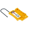 RS PRO Yellow Black 4-Lock Lockout Electrical Hasp Nylon ABS 7.25mm Shackle Diameter 862-5174