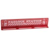 RS PRO 18 Padlock Lockout Station Polyvinyl Chloride Red 348mm x 75mm 862-5269