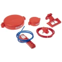RS PRO White Lockout Kit for Machine and Electrical Panel Safety 24-Piece Portable Set 862-5247