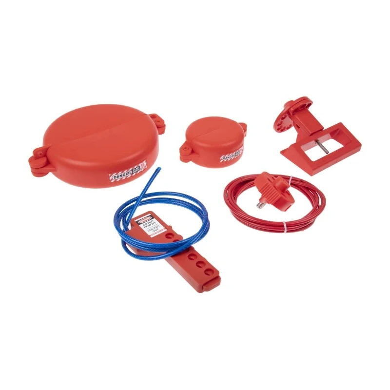RS PRO White Lockout Kit for Machine and Electrical Panel Safety 24-Piece Portable Set 862-5247