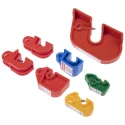 RS PRO White Lockout Kit for Machine and Electrical Panel Safety 24-Piece Portable Set 862-5247