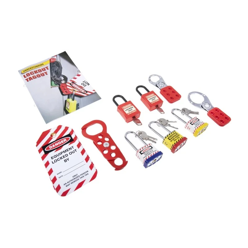 RS PRO White Lockout Kit for Machine and Electrical Panel Safety 24-Piece Portable Set 862-5247