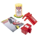 RS PRO White Lockout Kit for Machine and Electrical Panel Safety 24-Piece Portable Set 862-5247