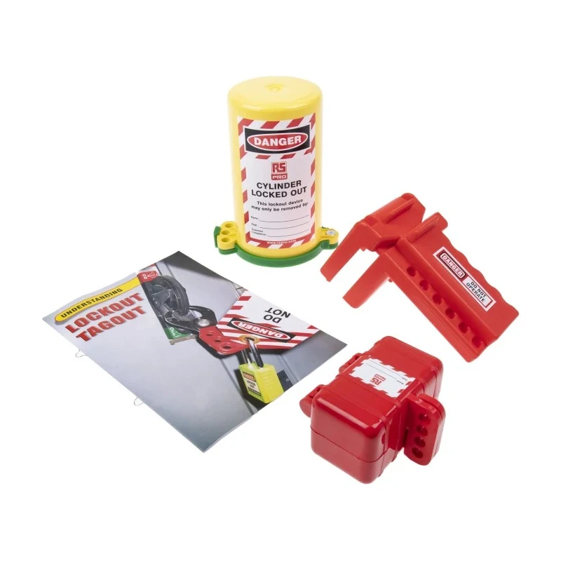 RS PRO White Lockout Kit for Machine and Electrical Panel Safety 24-Piece Portable Set 862-5247