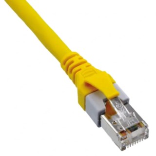 HARTING Cat5e Ethernet Cable 2 m Yellow RJ45 Male to RJ45 Male Shielded Polyurethane 09474747011