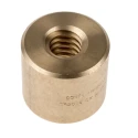 RS PRO 4 mm Cylindrical Nut for Lead Screw 20 mm, Bronze Material, Overall Length 40 mm 862-5363