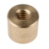 RS PRO 4 mm Cylindrical Nut for Lead Screw 20 mm, Bronze Material, Overall Length 40 mm 862-5363