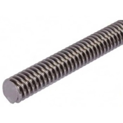 RS PRO Steel Trapezoidal Lead Screw 14 mm Shaft Diameter 1000 mm Shaft Length 3 mm Lead 862-5284