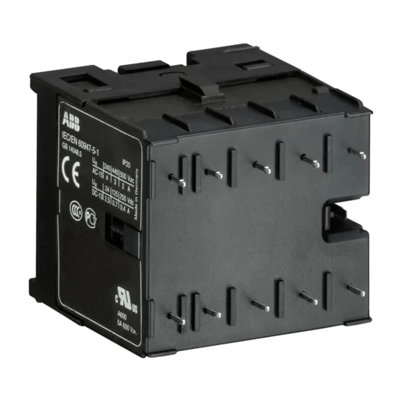 ABB GJH Series 4-Pole Contactor Relay, 415V DC Coil Voltage, 4A Contact Current, DIN Rail Mount GJH1211009R8315