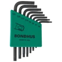 Bondhus 8-Piece Torx Key Set L Shape, Short and Long Arm, Protanium High Torque Steel TLXS8S