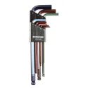 Bondhus 9 Piece L Metric Hex Key Set with Hex Ball End, Steel, Colour Guard Finish, Sizes 1.5 to 10 mm BLX9MCG