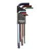 Bondhus 9 Piece L Metric Hex Key Set with Hex Ball End, Steel, Colour Guard Finish, Sizes 1.5 to 10 mm BLX9MCG