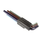 Bondhus 9 Piece L Metric Hex Key Set with Hex Ball End, Steel, Colour Guard Finish, Sizes 1.5 to 10 mm BLX9MCG