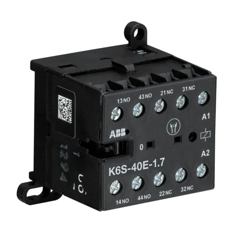 ABB GJH Series Contactor Relay 24V DC Coil, 4-Pole, 4 A, 1.7W Power Rating, 690V Contact GJH1213001R7401 K6S-40E-1.7W 24VDC