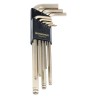 Bondhus 9 Piece L Metric Hex Key Set, Hex Size 1.5 to 10 mm BLX9G
