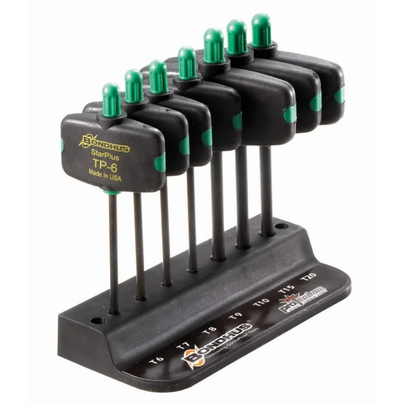 Bondhus 7-Piece Corrosion Resistant Steel Torx Key Set with T8 to T20 Sizes 34745