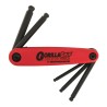 Bondhus 5 Piece Folding Metric Hex Key Set, Hex Sizes 5 to 10 mm, Corrosion Resistant Steel BF5M
