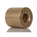RS PRO 5 mm Cylindrical Bronze Nut for Lead Screw 24 mm Overall Length 48 mm 862-5376