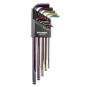 Bondhus 13 Piece L Imperial Hex Key Set, Hex Size 0.05 to 3/8 Inch, Extra Long Arm, Hex Ball End, High Torque Steel BLX13XLCG
